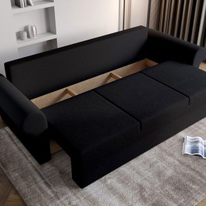 Canapea Extensibila Maroc Neagra - imagine 4