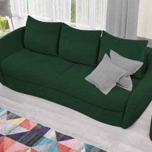 Canapea Velur Verde - imagine 2