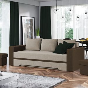 Canapea Bella Crem / Maro - imagine 1