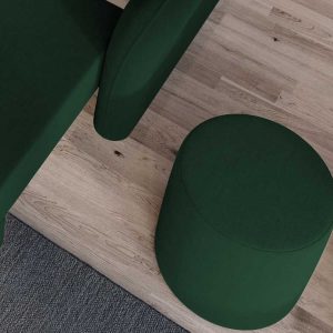 Taburet Smart Tapitat Verde - imagine 3